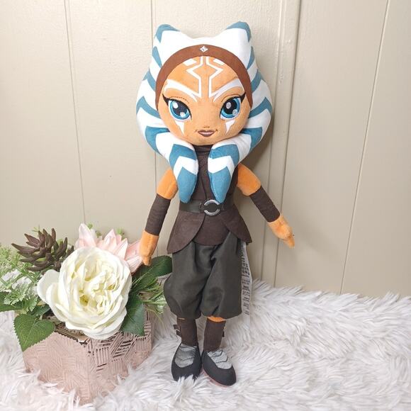 Disney Parks Star Wars Ahsoka Tano 16” Plush Doll Jedi - Picture 1 of 5